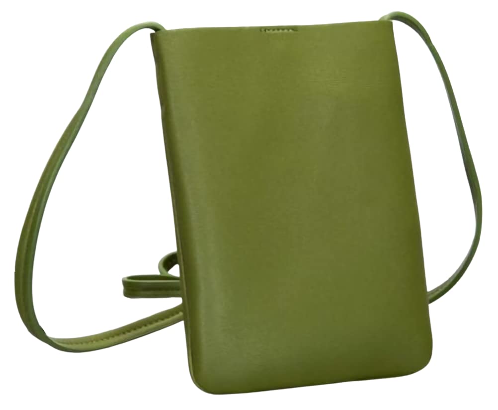 Crossbody stylish thin mini shoulder shoulder shoulder walking thin shoulder messenger crossbody shoulder one body compact bag Green [Aspersio] bag,