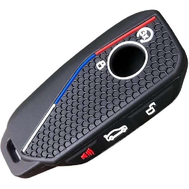 Kompatibilní pro BMW X5 G05 Řady 5 530Li X1 U11 U06 G81 M3 LCI Ix X7 I7 XM Řady 7 740Li IX40 Silikonové pouzdro na klíč od auta Krytky Držák na klíče(Typ B