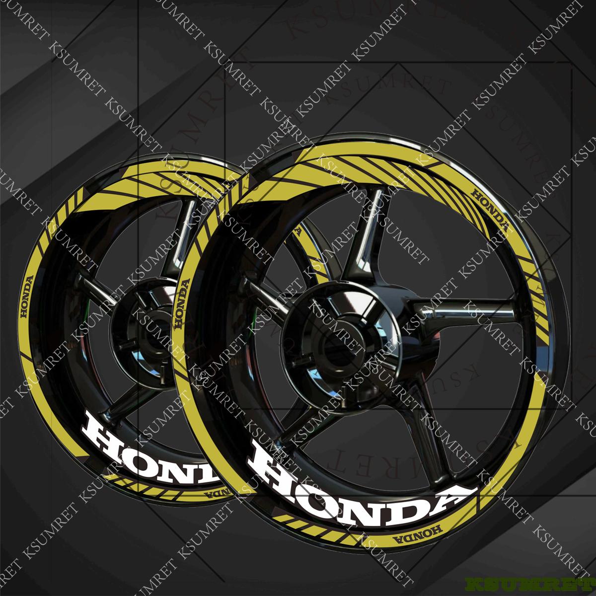 

Reflective For Honda Wheel Sticker Motorycle Rim Decal Set