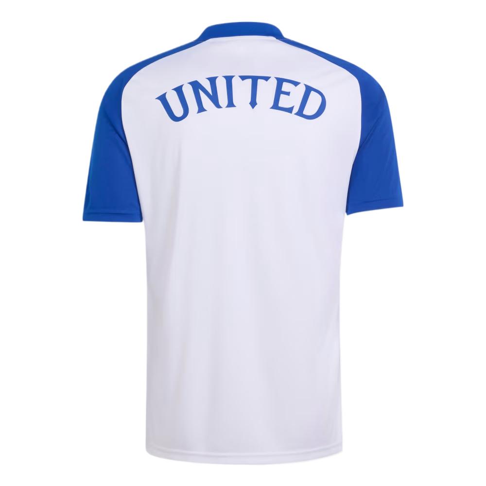 Adidas Originals Manchester United Soccer Jerseys Men's White/Royal Bl