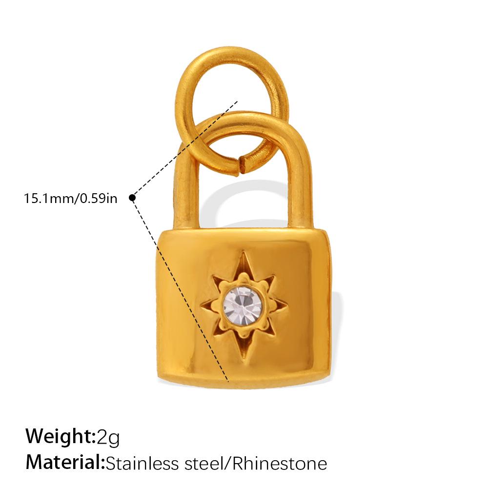 Luxurious Rhinestone Lock Pendant for Women – Unique and Versatile Jewelry Accessory