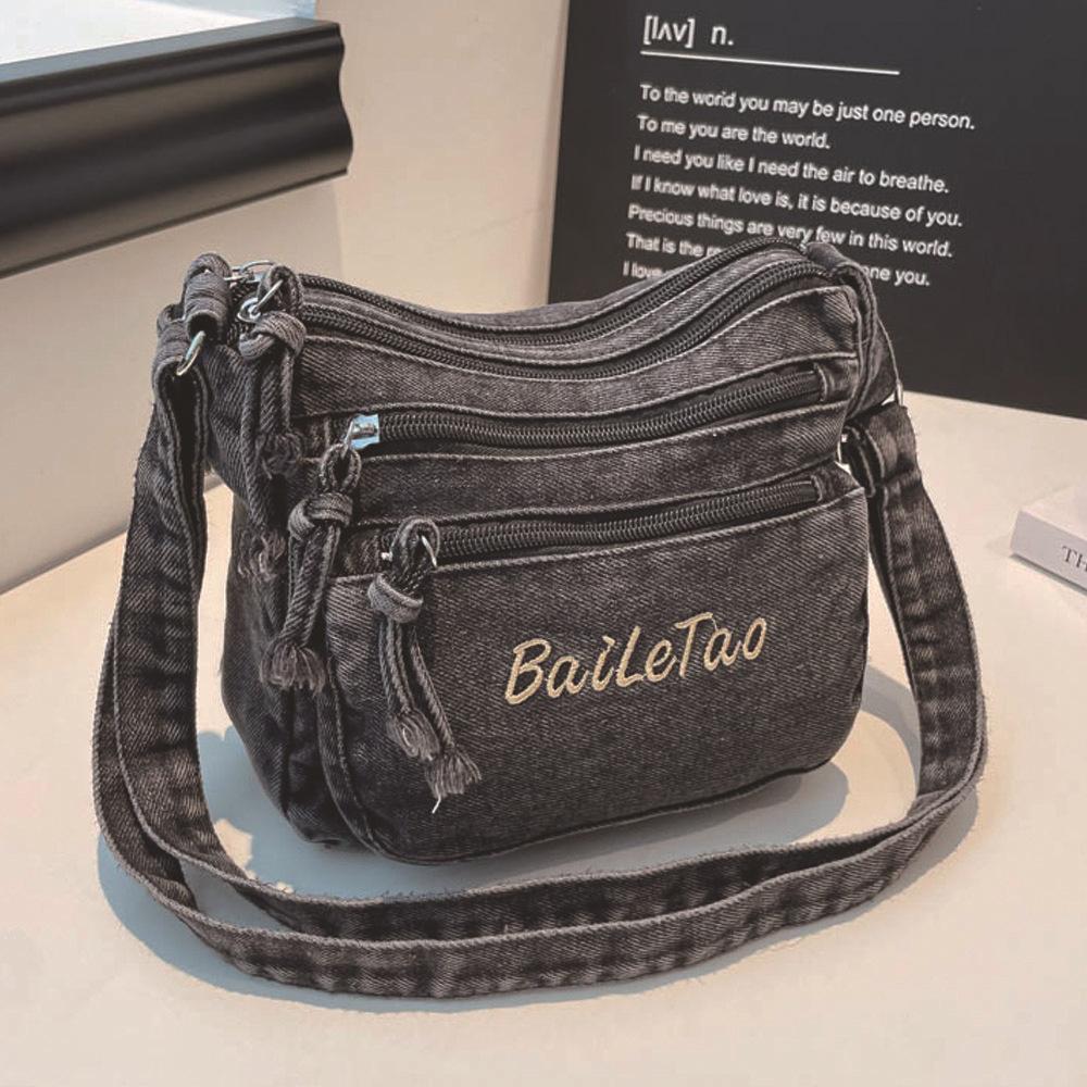 Umhängetasche, Trendig und Modisch, Lässiger Stil, Retro-Einschultertasche, Freizeit-Tasche