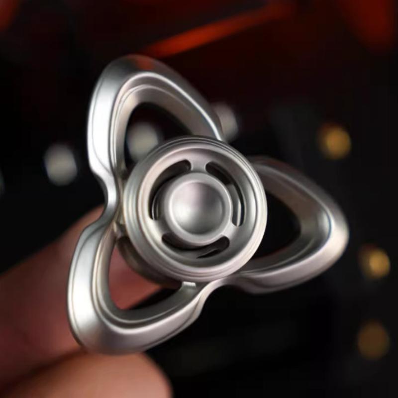 Topmix Stainless Steel Hand Fidget Spinner Best Metal Fingertip Spinning Top Tip Gyro Edc Relieve Stress Relief Toy Adults Anti Anxiety