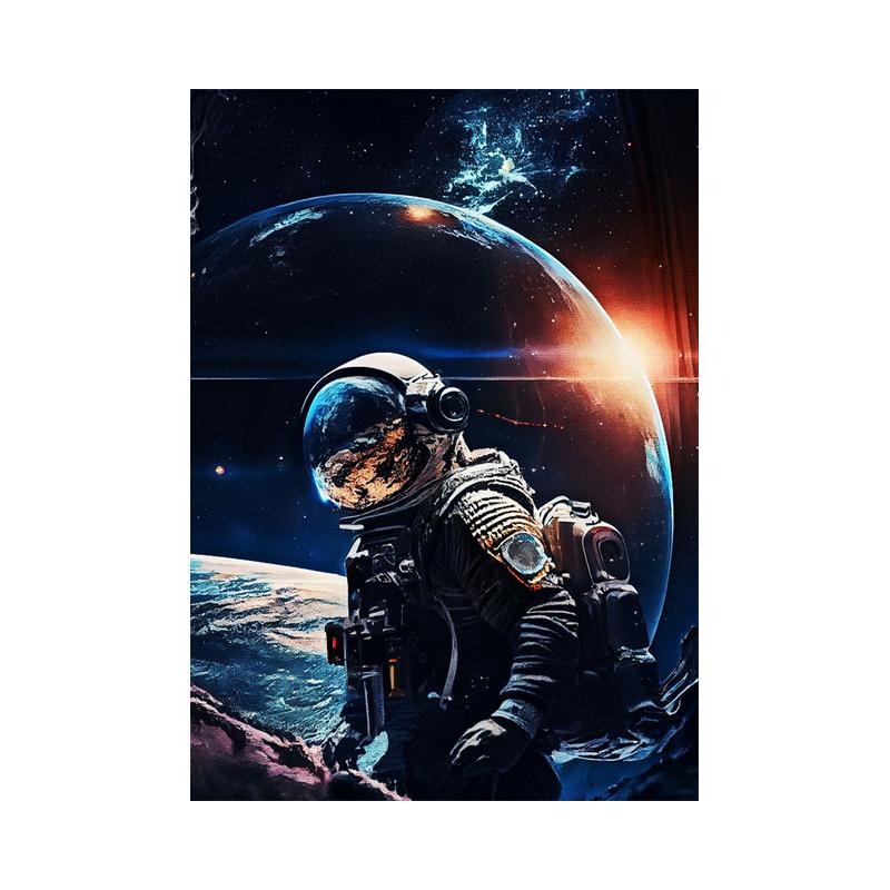 

Абстракция Поп-арт Игра на гитаре Скейтбординг Астронавты Плакаты и принты Картина на холсте Космос Астронавты Настенные художественные картины 60x80cm No Framed