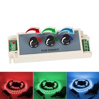 RGB Led Lights Dimmer Knob Brightness Adjust Intelligently for Multi Color Strip High