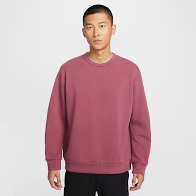Nike Sweatshirts Men s Burgundy Crew Neck Moderate Regular XS