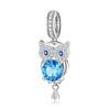 copper Blue Dolphin Shark Heart Nail Polish Flower Pendant Charm Compatible With Authentic Bracelets Diy Jewellery Accessories Bead