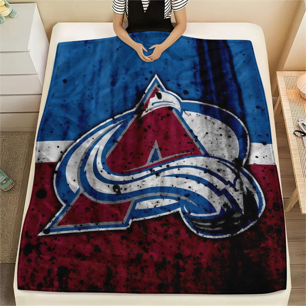 Colorado Avalanche2 Flannel Blanket, High quality Comfortable for All Seasons, Home Decor, Warmth and Comfort