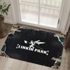Linkin Park Design Crystal Velvet Carpet Cozy Non?Slip Printed Rug For Bedroom Living Room Entrance