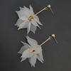 Luxury Full of Crystal Flower Earrings for Women Fashion Hollow Out Statement Drop Earrings Wedding Party Bridesmaid Jewelry