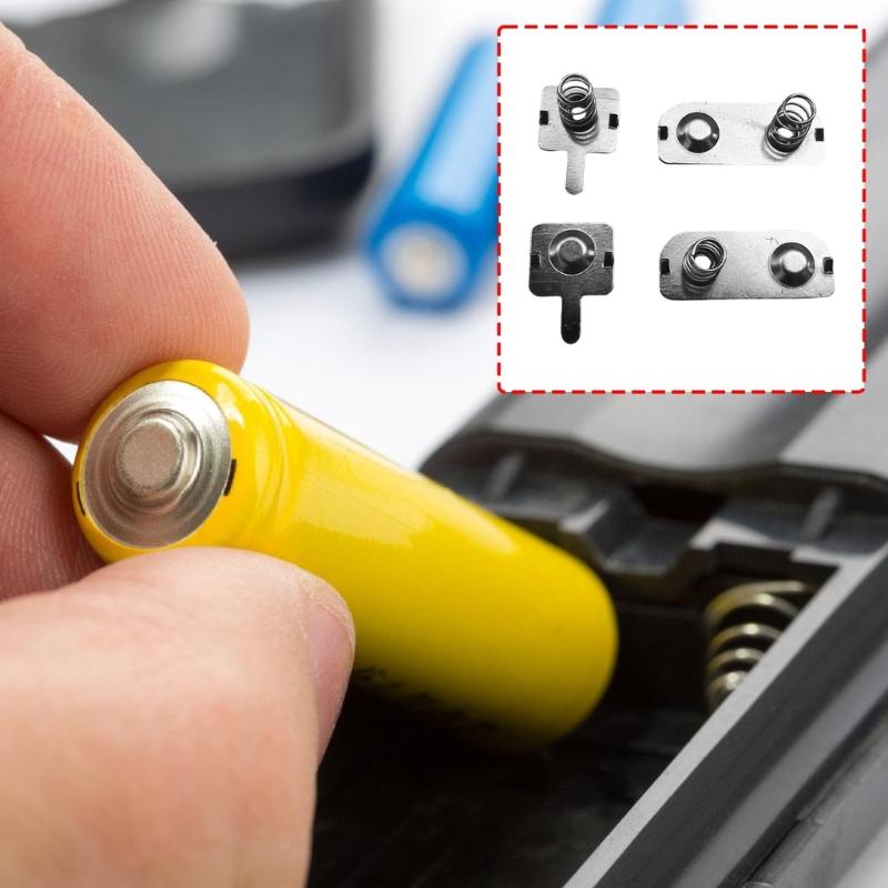 4Pcs Battery Holder Springs With Stable Current Output For Electronic Devices