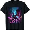 Cyberpunk Dragon Aesthetic Futuristic Graphic Design Print T-Shirt