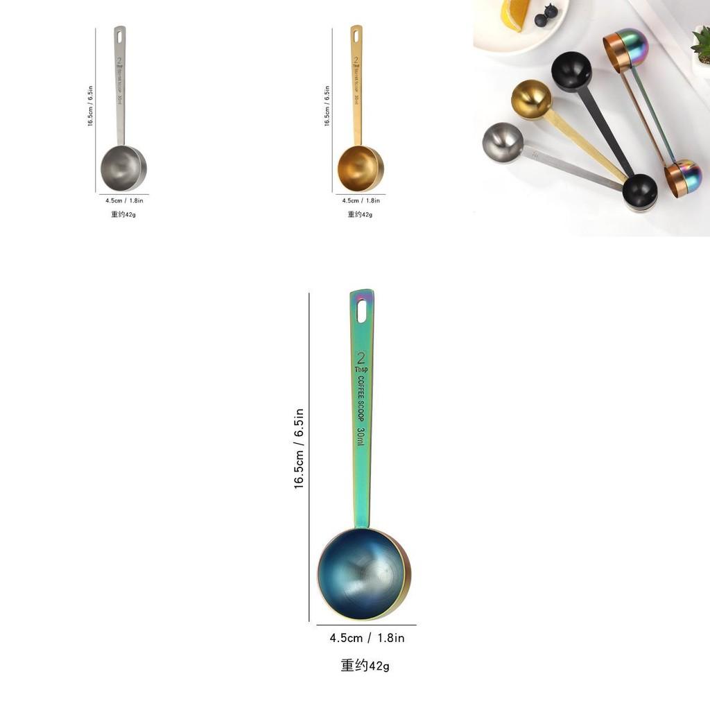 Modern 304 Stainless Steel Dual-head Coffee Spoon For Precision Measurement And Style