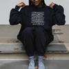 Trendy European Autumn Women's High Neck Loose Fit Long Sleeve Hoodie