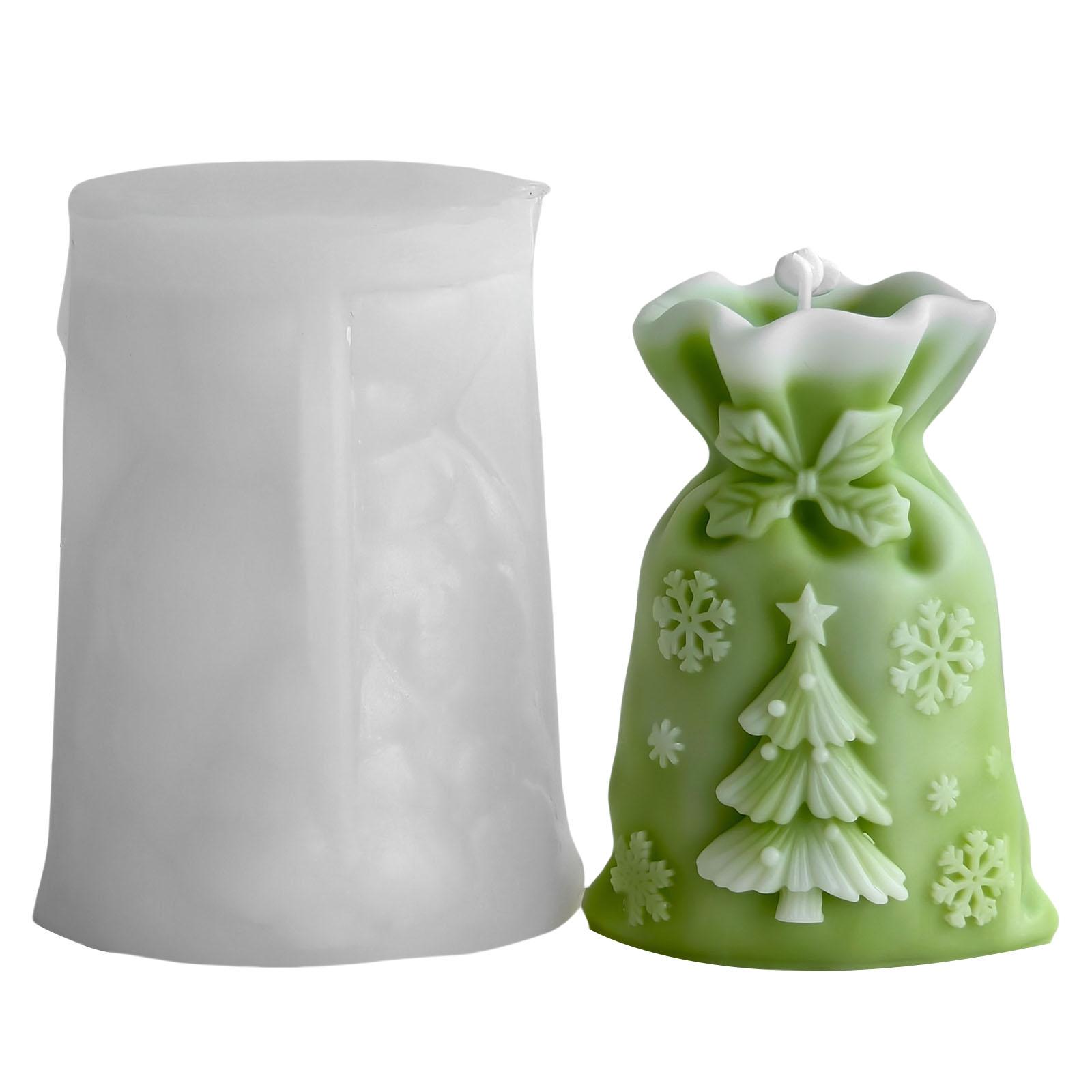 

Силіконова форма для свічок у формі різдвяного подарункового пакета для виготовлення епоксидної смоли, свічок, мила, шоколаду, різдвяна прикраса для дому 5320