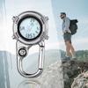 JEWELRYWE Armbanduhr mit Karabiner, Krankenschwesteruhr, Digitalanzeige, Unisex, einfache Uhr, Schlüsselanhänger, Tasche, Taschenuhr