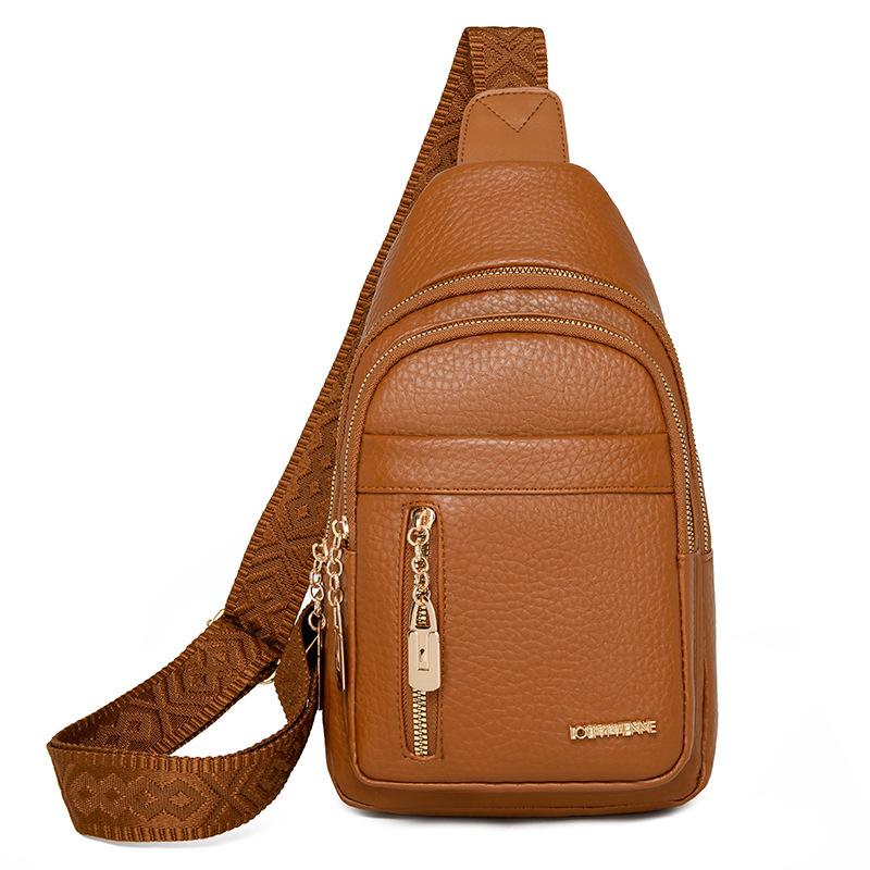 Women's Shoulder Bag Soft Leather Chest Bag Crossbody Bag