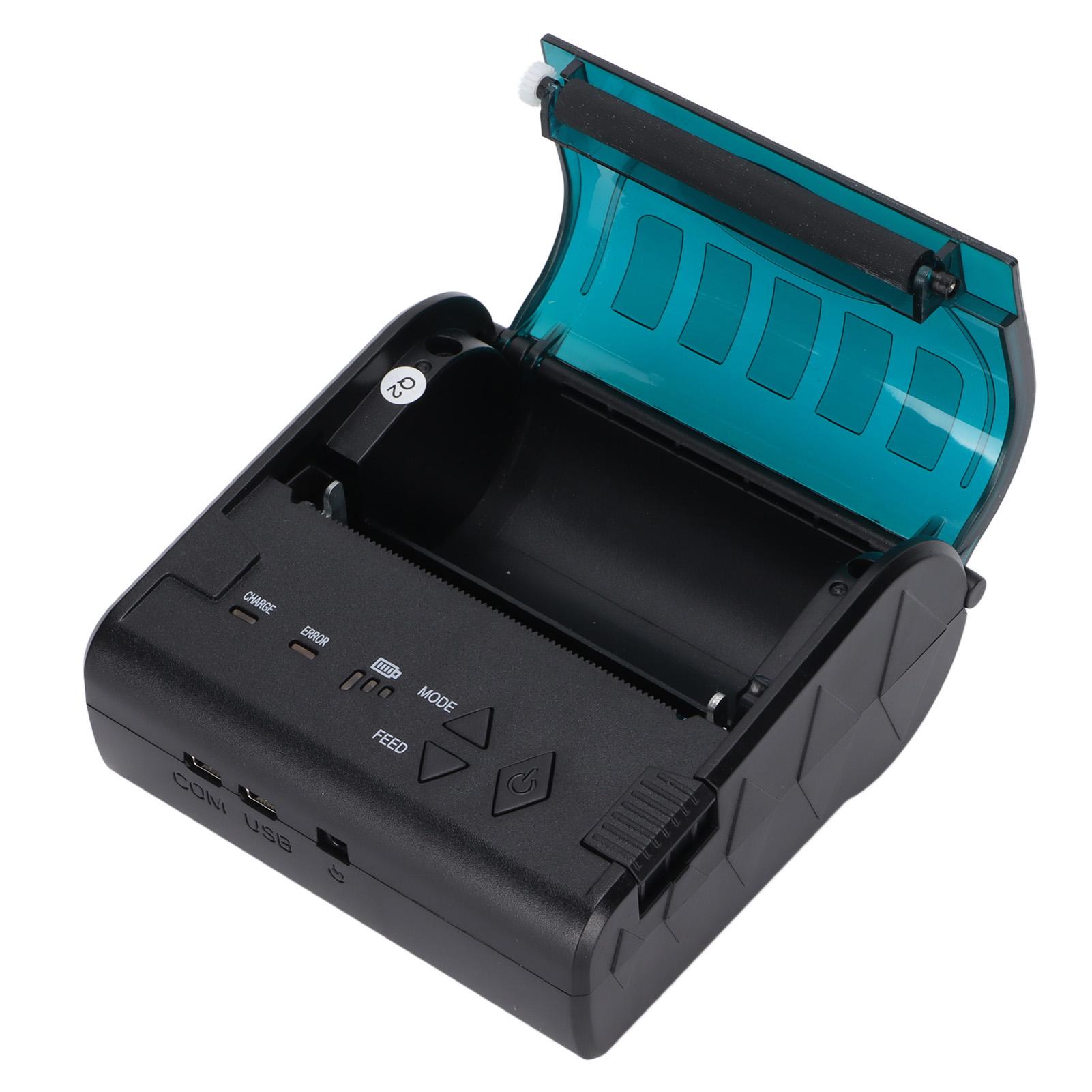 

Принтер этикеток 80 мм Мини Портативный Стабильный Удобный Термопринтер для Супермаркета Takeaway Express UK Plug