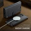 Magsafe Magnetische Flip Leder Handyhülle für Samsung Galaxy S25 Ultra S25 Edge S24 FE S24 Plus Kabelloses Laden Brieftasche Karten Rückseite Hülle Etui