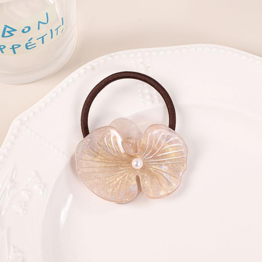 Korean Style Butterfly Orchid Hairpin Hair Rope Fresh Barrettes Flower Duckbill Clip  Decoration