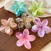 Fashion Women Beach Vacation Bohemia Egg Flower Hair Clips Elegant Flower Large Hair Claw Hairpin Women Girls Accessories