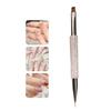 Dual-Ended Nail Brush With Diamond Nail Art Brushes Professional Gel Nail Polish Liner Flower Painting Drawing Manicure Tools
