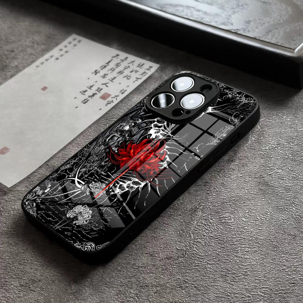 Anime Cool Tokyo Ghoul Phone Case For IPhone 17 16 Pro Max 15 Plus 14 Pro 12 11 13 Mini X XR XS Max SE Glass Cover
