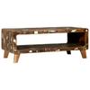 Coffee Table 90 X 50 X 35 Cm Solid Upcycled Wood