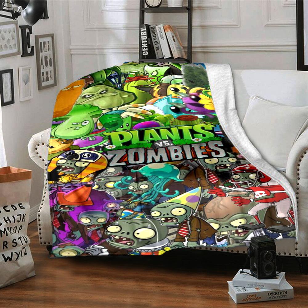 Plants Vs. Zombies Blanket Comfortable Great for Sofa Office Picnics for All Seasons Modern Unique Gift for Family and Friends Camping