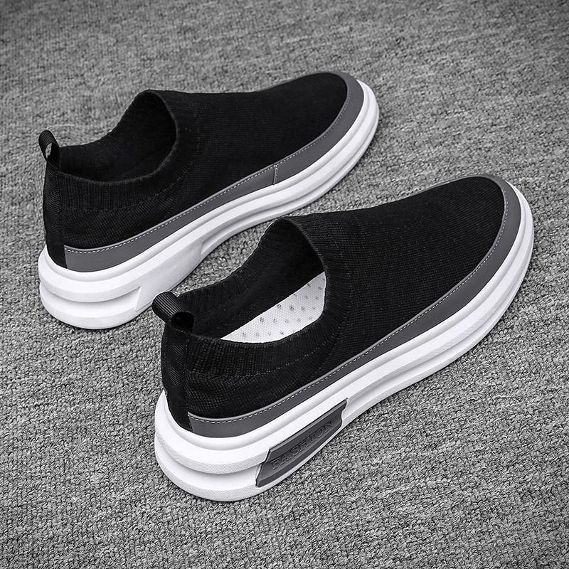 New summer fly-woven mesh shoes men's shoes breathable one-pedal lazy casual sports shoes versatile trendy shoes