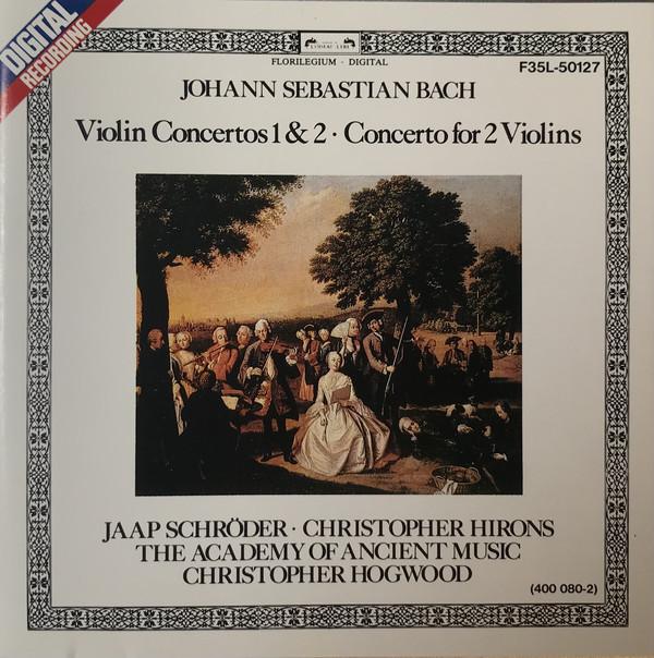 CD JOHANN SEBASTIAN BACH - JAAP SCHRÖD - Violin Concertos 1 & 2 / Concerto F F35L50127 L'Oiseau-Lyre 1985 Japan ObiClassical Used