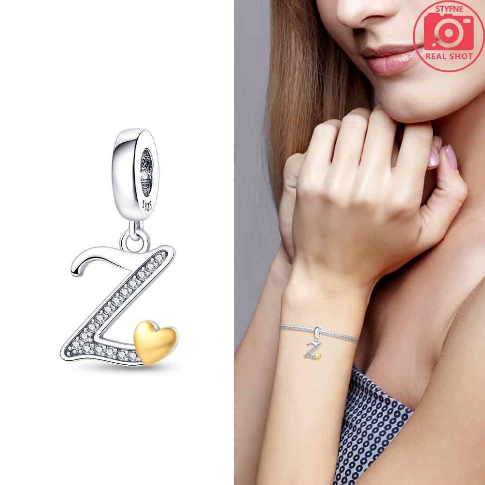 26-Letter Charm Pendant Copper Colors For Charms Copper Colors Original Bracelet For Jewelry Making