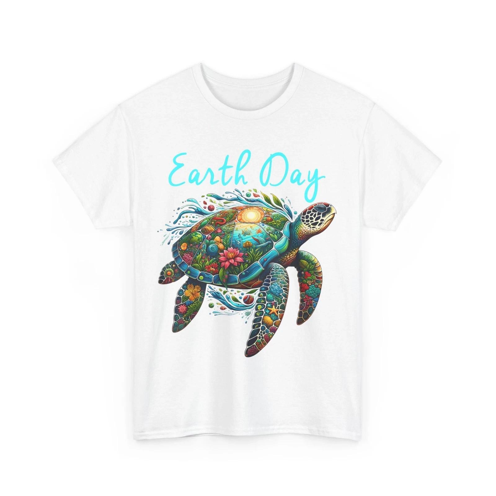 Earth Day T-shirt, Sea Turtle Earth Day Save The Earth Shirt L