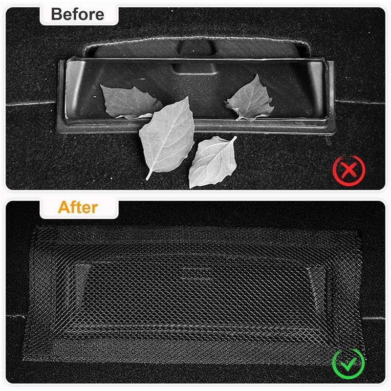 2 Pcs For Tesla Model Y 3 Highland 2024 Air Vents Cover Under Seat Outlet Protector Anti-Blocking Dust Mesh Interior Accessories