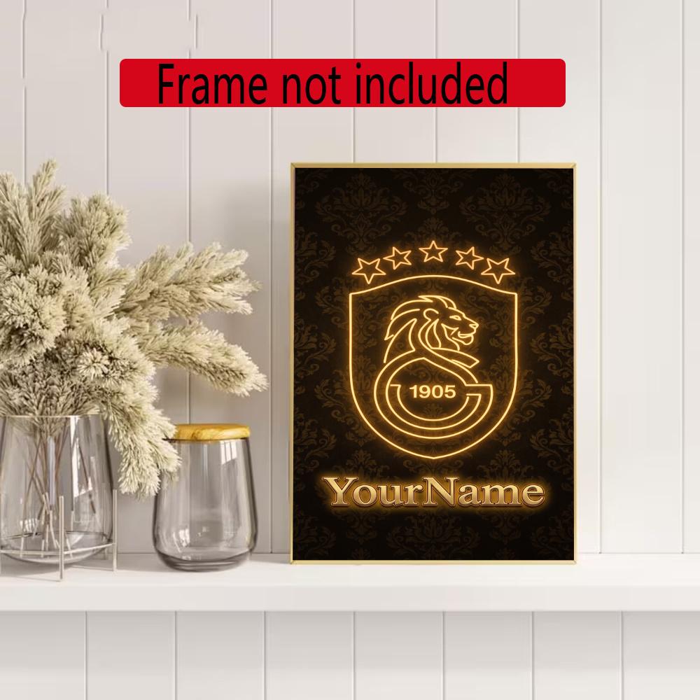 Galatasaray Personalized Name Diamond Paintings Mosaic Wall Round Diamond Art Painting Kits Embroidery Crystal Accessories Frameless