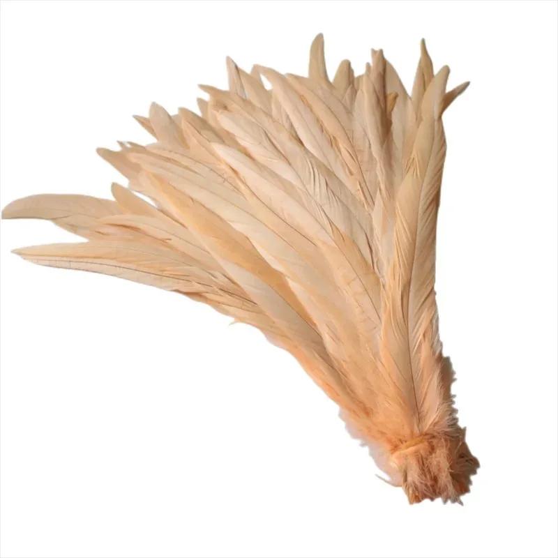 100Pcs/Lot All Sizes Colored Rooster Feathers for Crafts Fly Tying Materials Long Pheasant Carnival Wedding Decoration