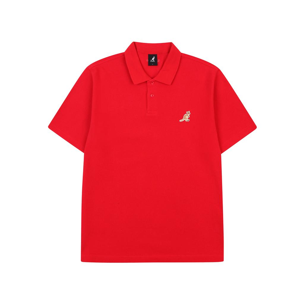 KANGOL Logo Patch Polo Shirt 1720 Red