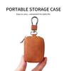 Retro Earphone Bag With Zipper PU Leather Data Cable Coin Purse Earphone Case Travel Organizer For Wireless Earbuds NEW