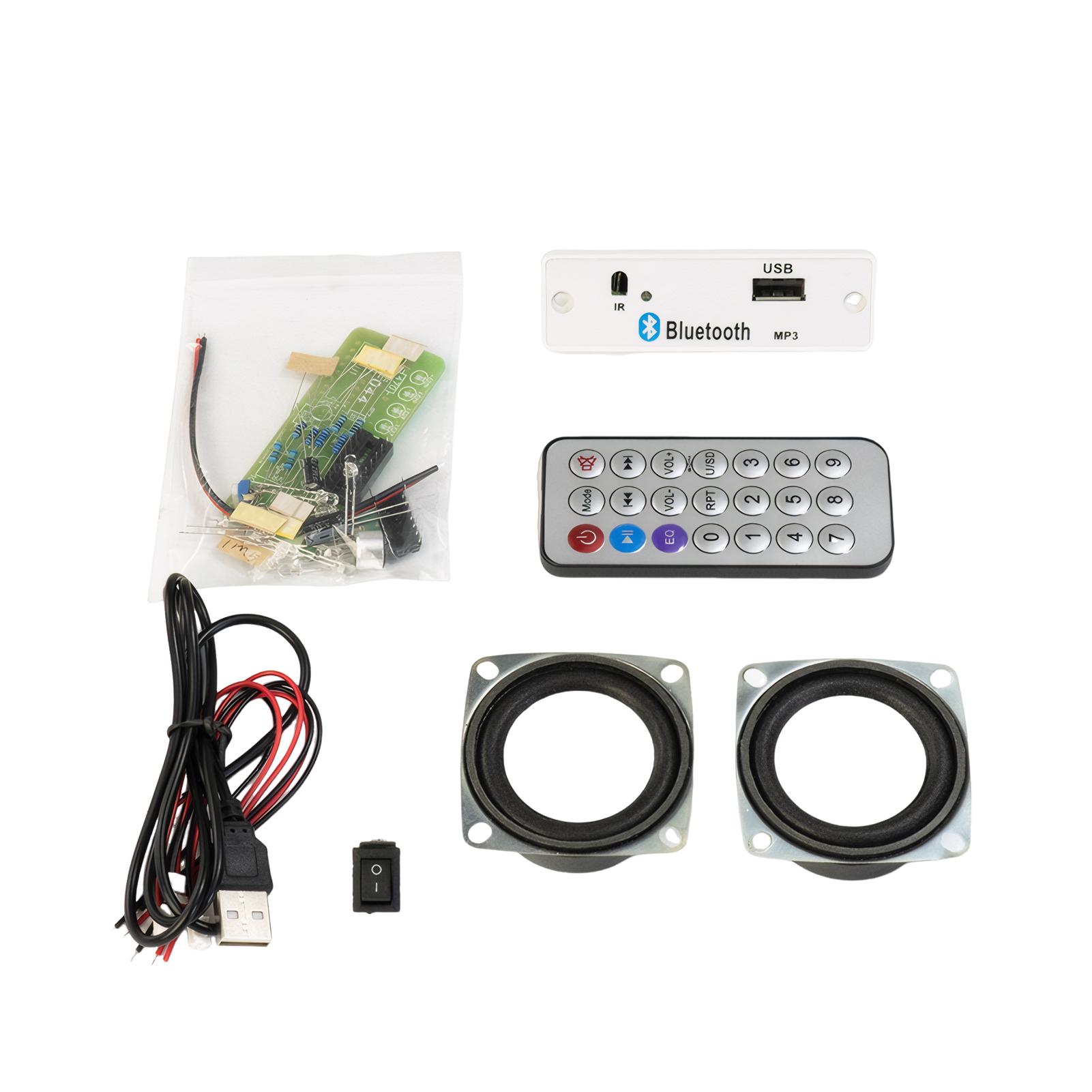 

Белый DIY Электронный Набор Bluetooth Динамик Электроника DIY Набор для Пайки Обучающая Практика Bluetooth Стерео Динамик