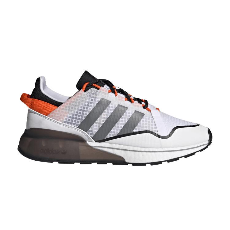 Adidas ZX 2K Boost Pure White Grey Orange Unisex Sneakers Cloud-White Grey-Three H06568
