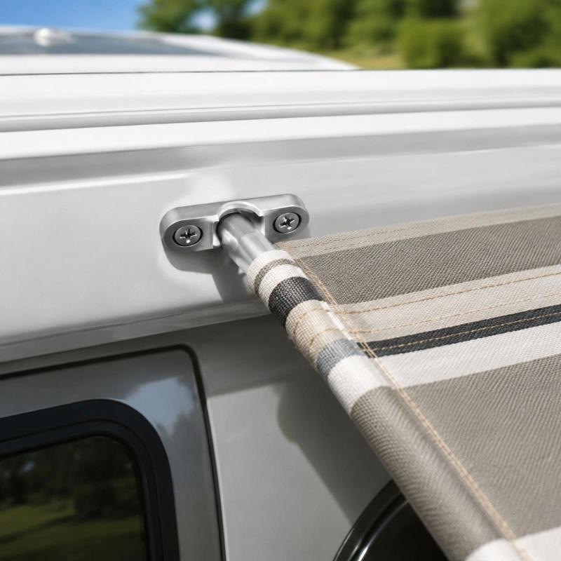 Shade Curtain Mounting Clip Wall Eyelets Stainless Steel Sunshade Fixing Buckle for Motorhome Awning Panels