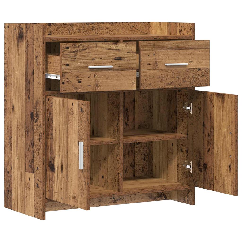 Sideboard Made of Reclaimed Wood 75 x 36 x 80 cm Engineered Wood