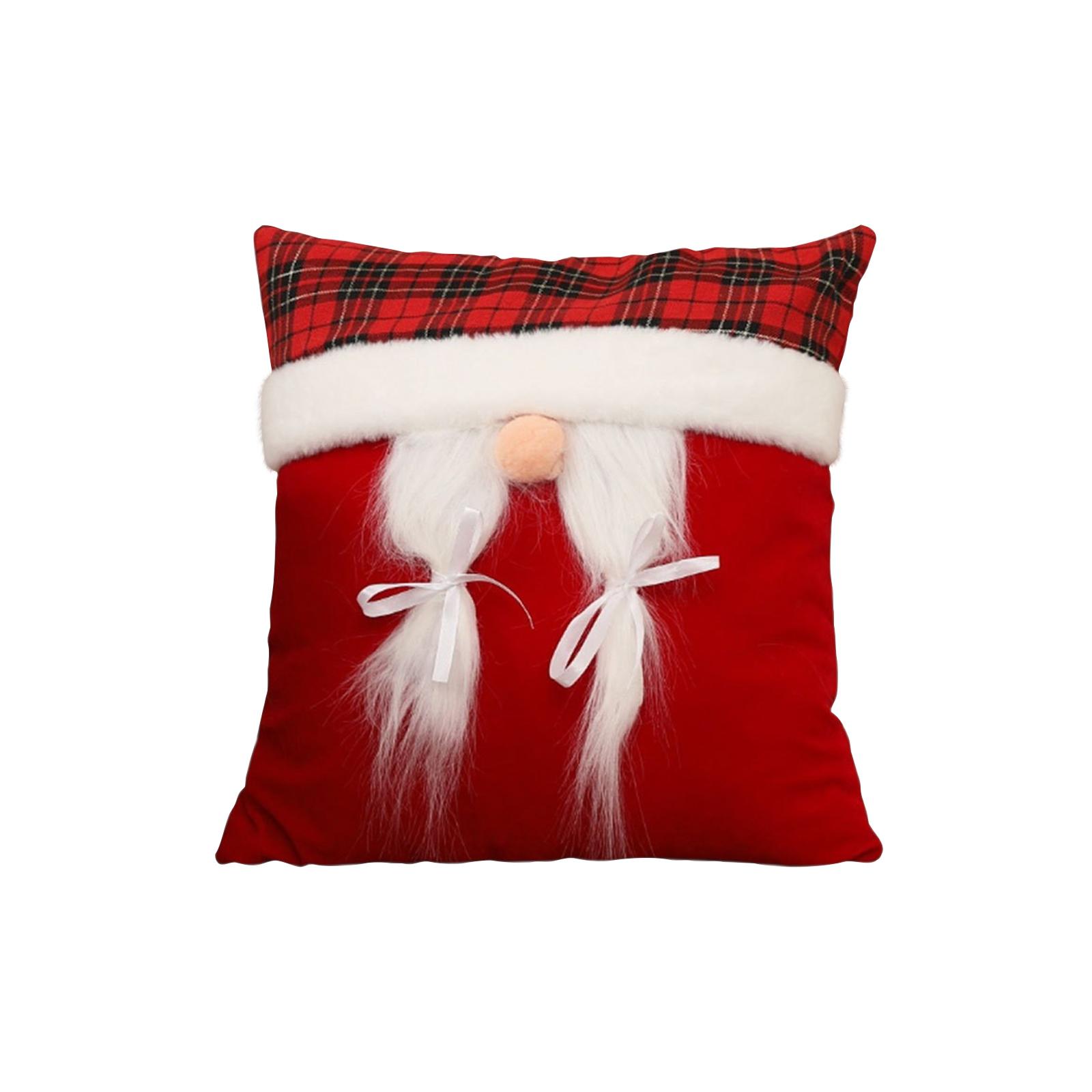 

Christmas Decorations: Sofa, Chair, Pillow, Red Doll, Christmas Scene Decoration Props, Plush Throw Pillow. One Size