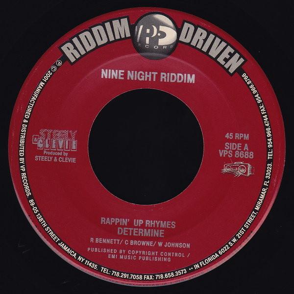 

7inch Record DETERMINE Rappin Up Rhymes NONE VP Records 2001 Jamaica Reggae Ska Dub Used
