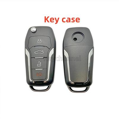 1PCS 4 Button Xhorse XKFO01EN XEFO01EN Remote Shell Car Key Shell KD B12 NB12-3 Flip Remote Case VVDI Remote Shell No Key Blade