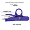 Eagle Brand U-Shaped Yarn & Thread Scissors - Ideal for Cross Stitch & Fishing Line Cutting with Finger Ring Grip (Model TC800)