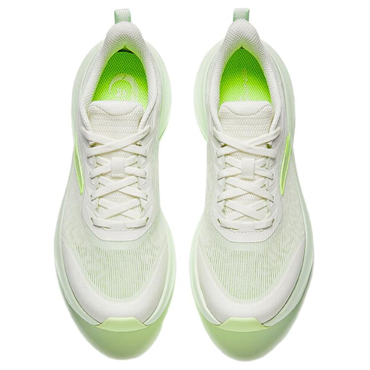 New Anta Running Collection Breathable Rebound Lightweight Low Top Casual Running Shoes Women's White Green 122525523-1