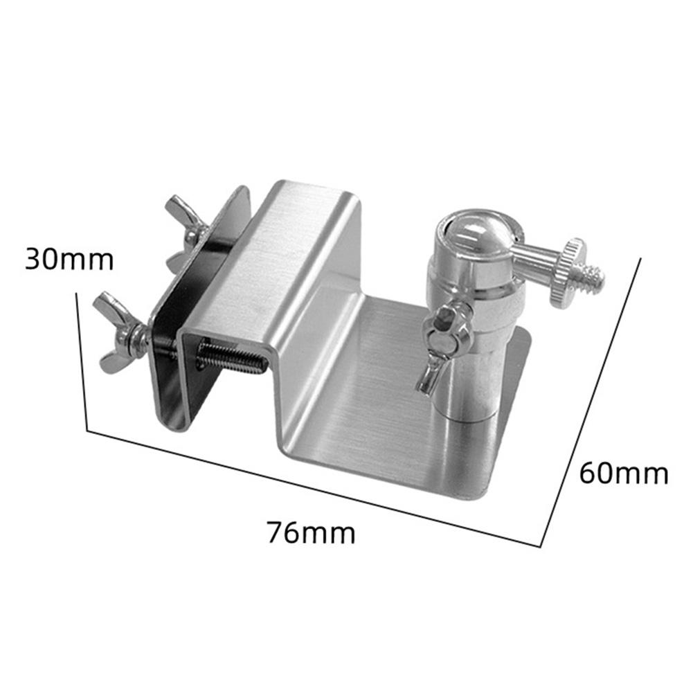 Adjustable Stainless Steel Photovoltaic Bracket for forArlo forEufy Cameras with 1 4 Thread and Easy Setup Installation Hardware
