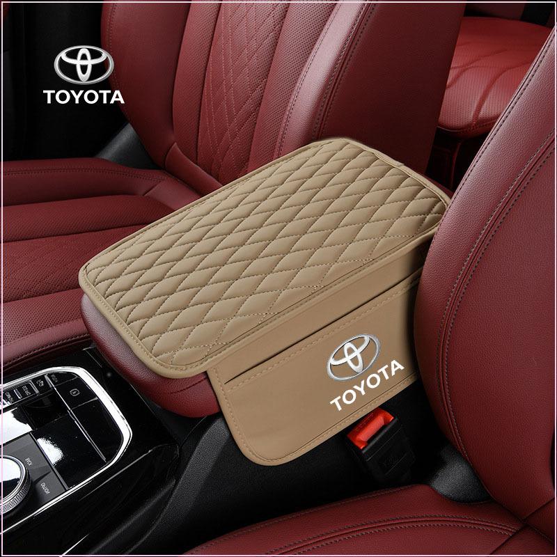 Podložka na opěrku ruky do auta z PU kůže Box na kapesníky Výšková podložka Box na opěrku ruky pro Toyota Chr Corolla Camry Rav4 Yaris Hilux Prius Avensis Auris Prado Verso Fortuner
