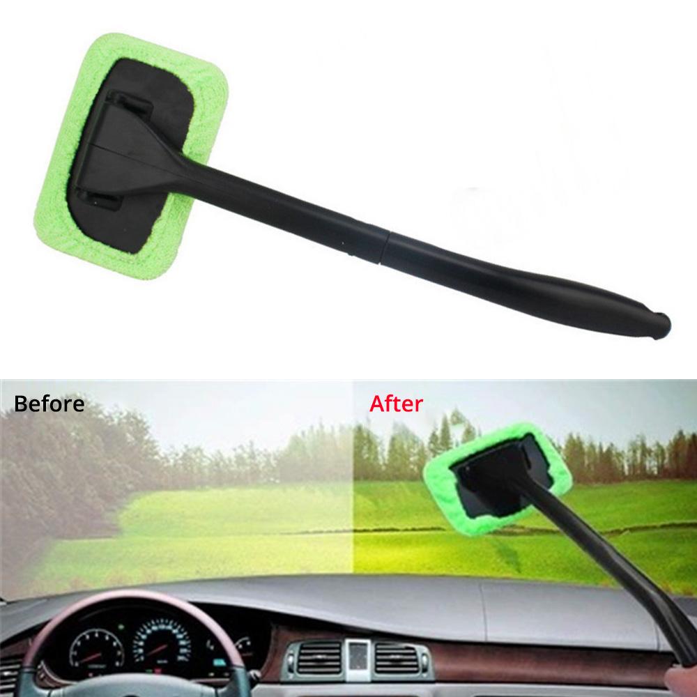 Car Window Cleaner Brush Kit Windshield Wiper Microfiber Brush Auto Cleaning Wash Tool With Long Handle Car Accessories